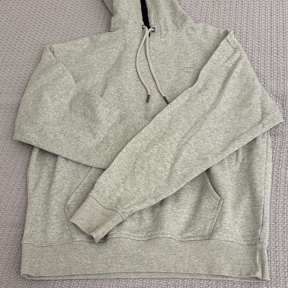 Champion Light Gray Pullover Hoodie
